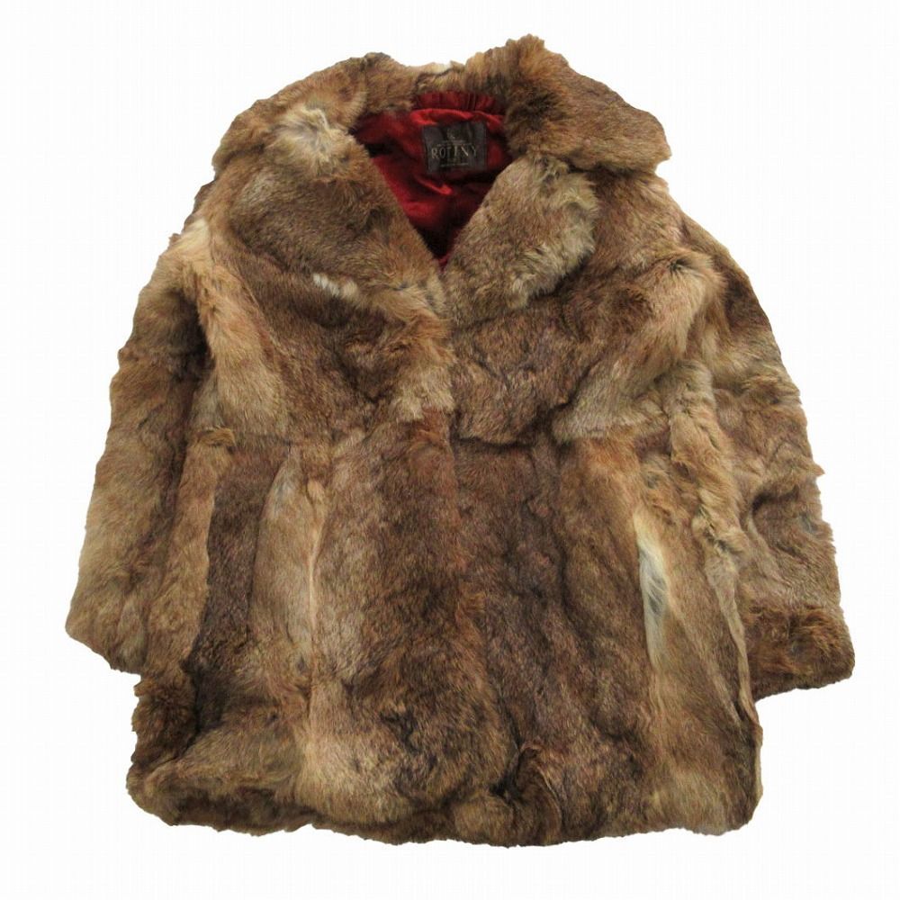 ROTINY ロティニー ラビットファー 本毛皮 リアルファー コート