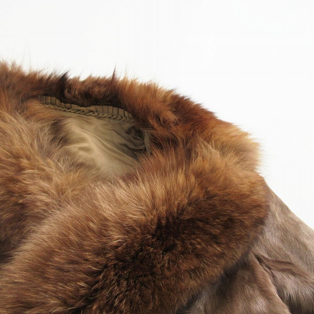 Marika FIRENZE ラム × フォックス ファーコート 本毛皮 42 Marika FIRENZE ラム × フォックス ファーコート 本毛皮 42 Marika