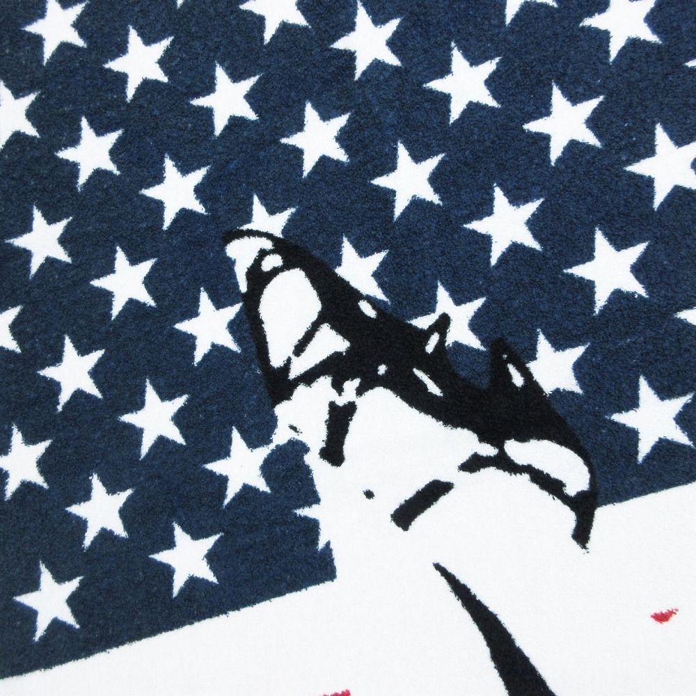 FLAG WOMAN ビーチタオル HYSTERIC GLAMOUR WOMEN FLAG WOMAN ビーチタオル フリンジ 大判タオル