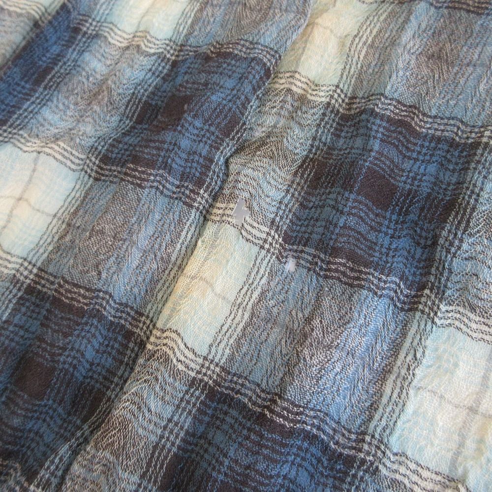 RRL オンブレ チェック 柄 ストール インド製 ウール　ブラウン ラルフ RRL ダブルアールエル ラルフローレン Wool Check Stole ウール