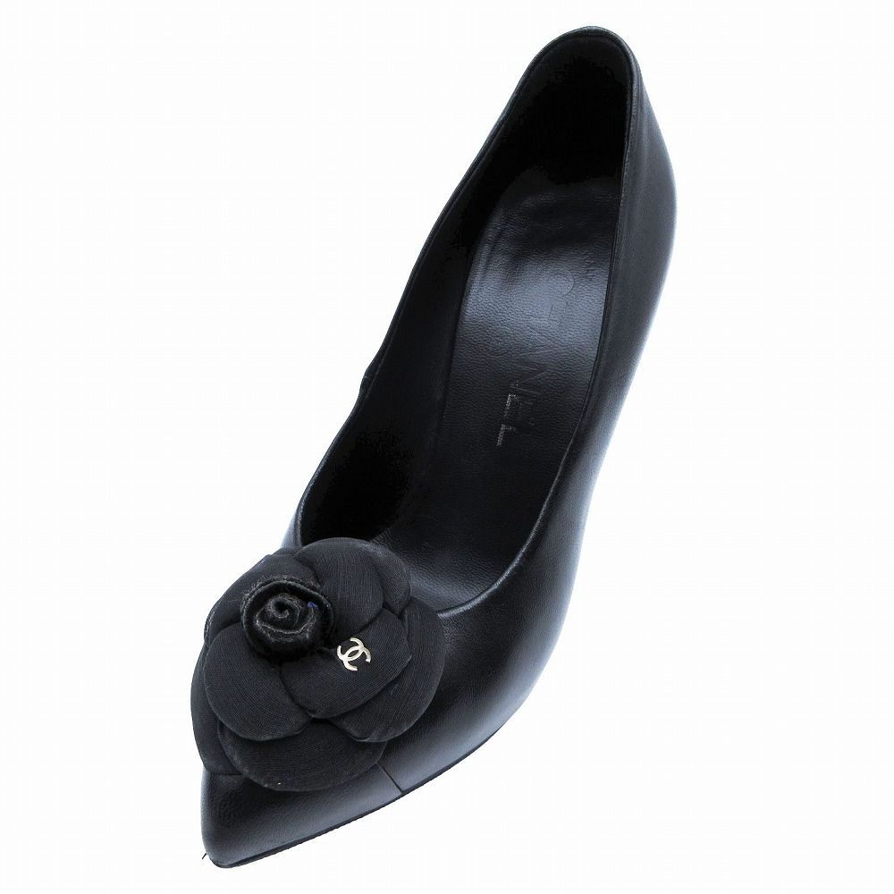 CHANEL カメリアココマークパンプスハイヒール CHANEL シャネル カメリアココマーク ハイヒールパンプス シューズ