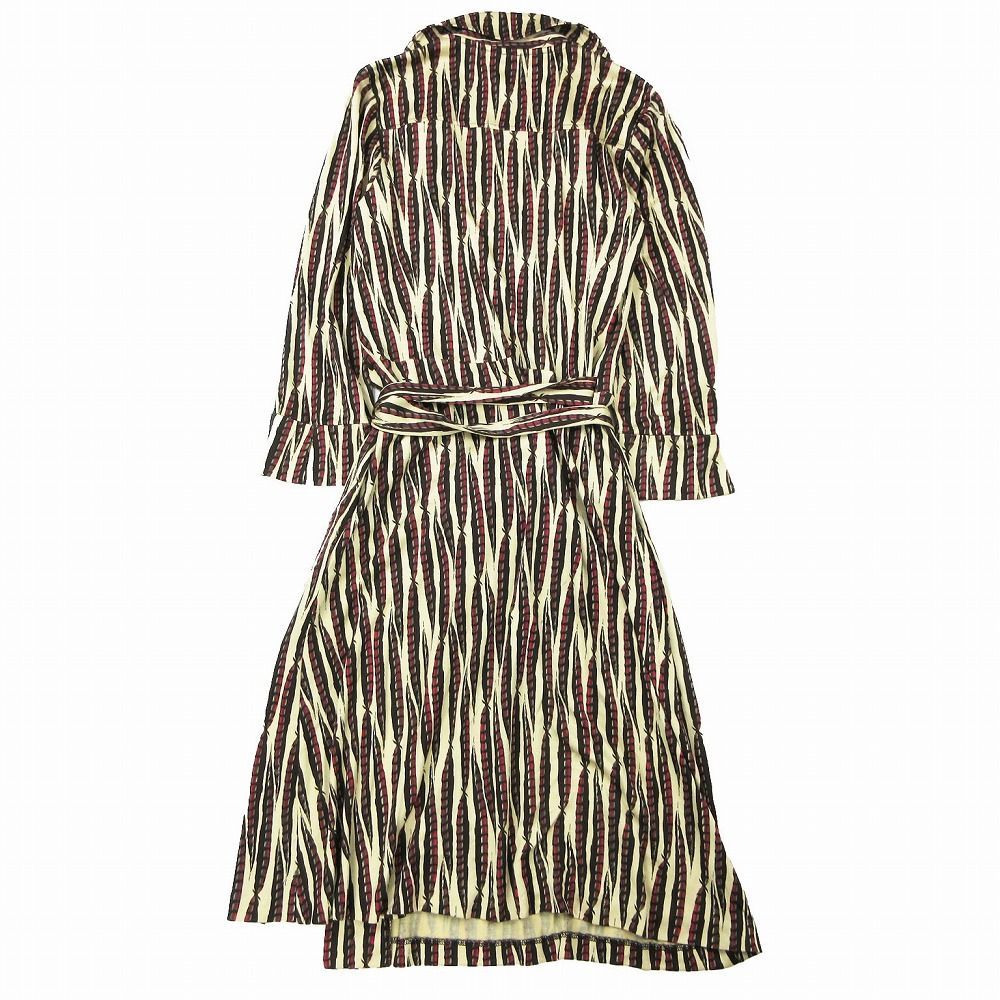 【着用1回】ダイアンフォンファステンバーグ　裾プリーツシルクラップワンピース 中古・古着通販】DIANE VON FURSTENBERG (ダイアンフォンファステン