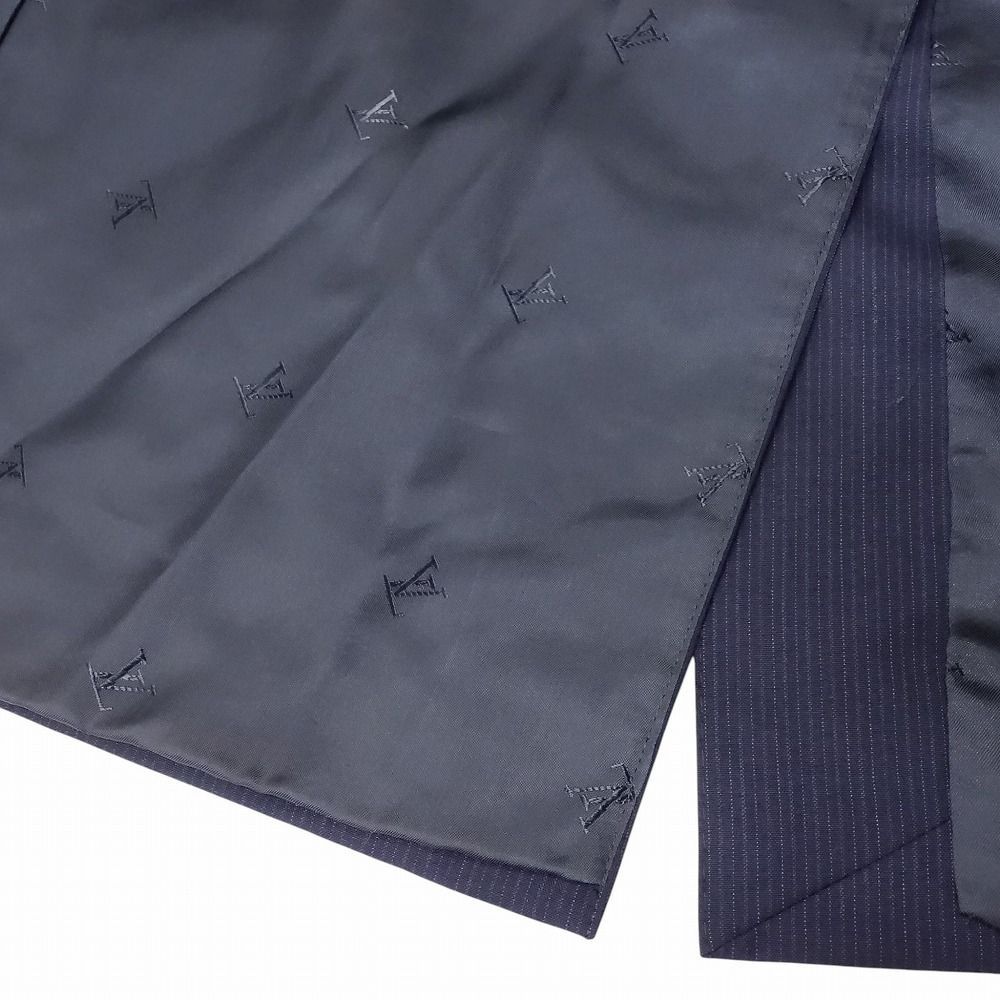 ルイヴィトンスーツ　ストライプ ダミエ柄　総裏地　サイズ44 165/74 ルイヴィトンスーツ ストライプ ダミエ柄 総裏地 サイズ44 165/74 ルイ