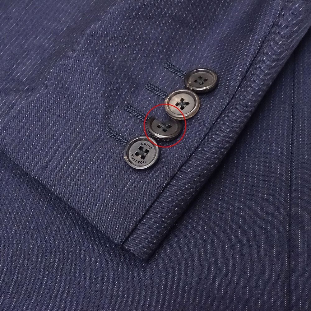 LOUIS VUITTON ルイヴィトン ストライプ柄 スーツセットアップ LVロゴ