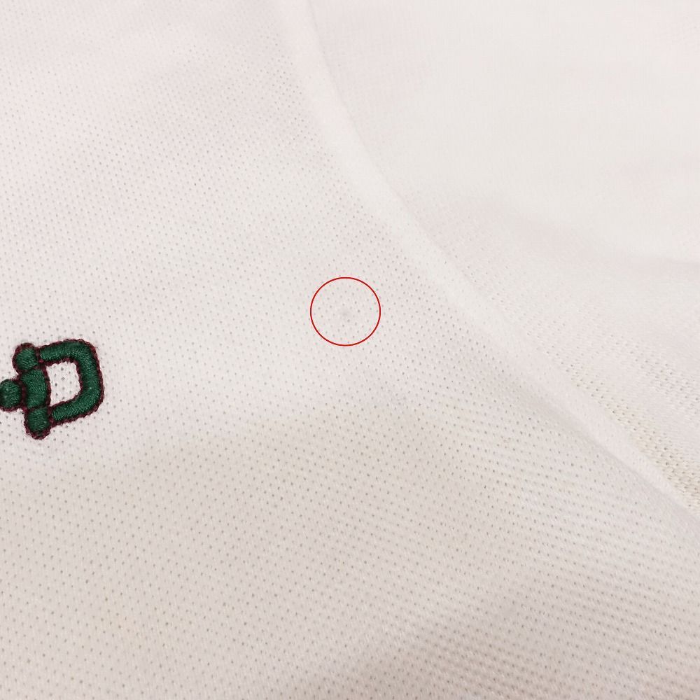 グッチ GUCCI ビット 刺繍 鹿の子 ポロシャツ 半袖 カノコ ライン 