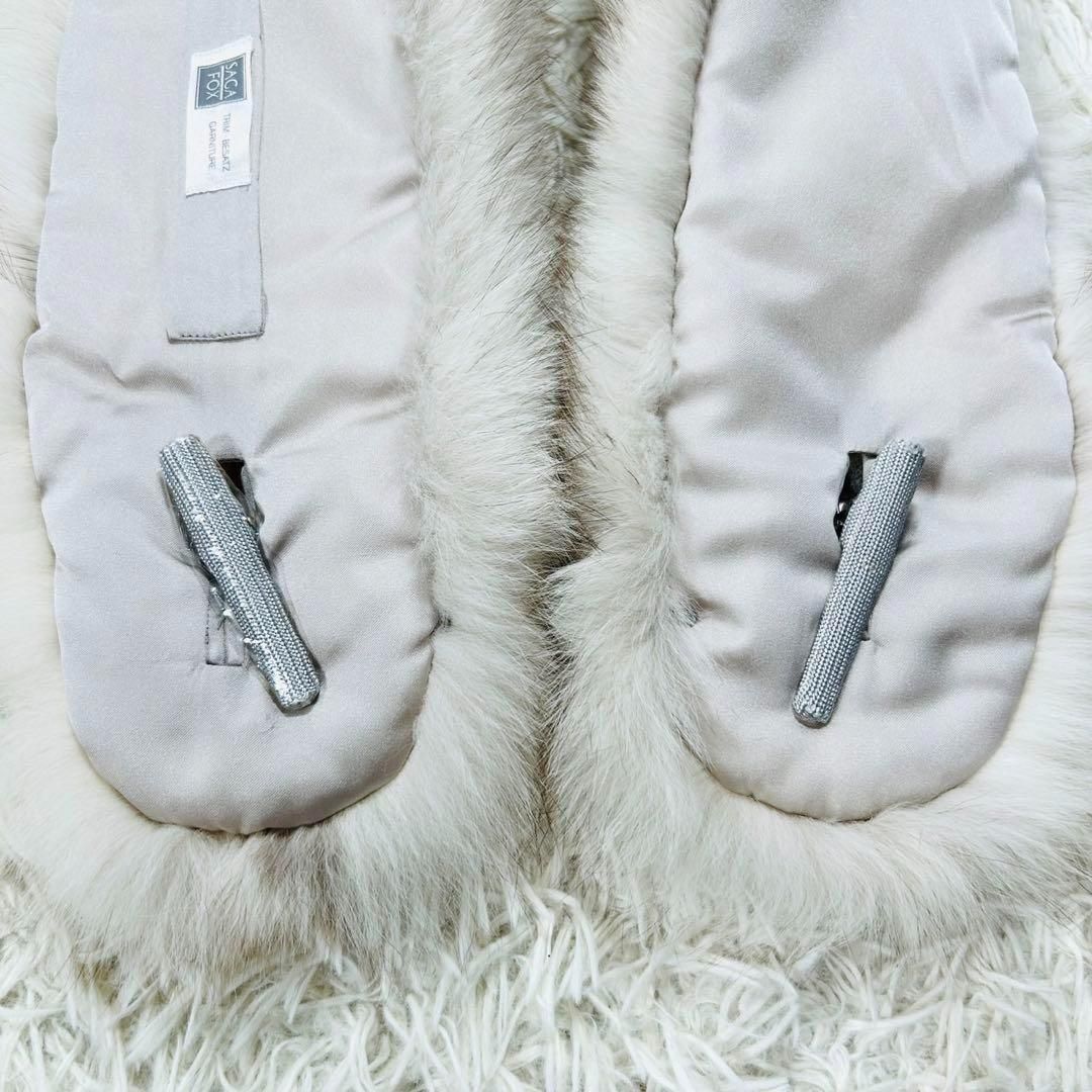 極美品 SAGA FOX サガフォックス ショール ファー 大判 成人式 着物