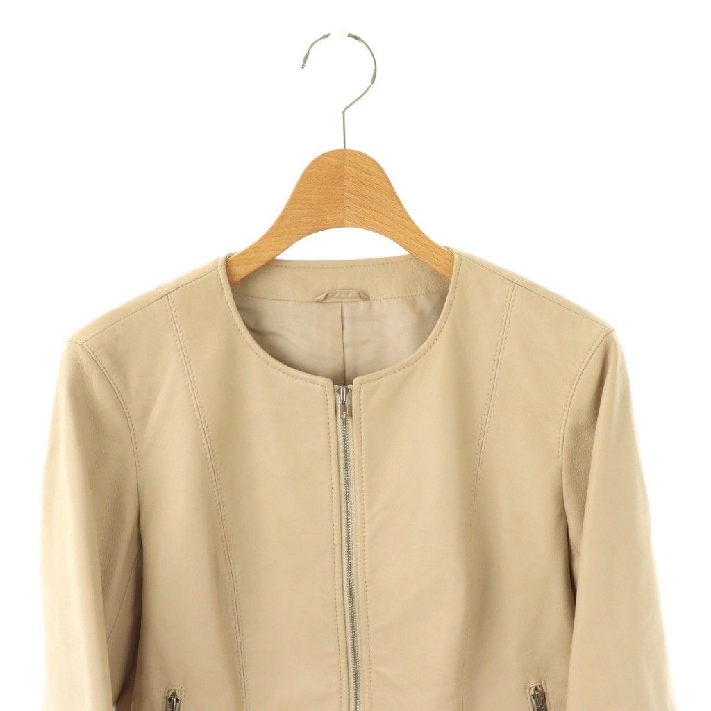 まいるど　美品 アナイ☆ラムレザージャケット 36 ラムレザーステンカラー ジャケット | ANAYI/アナイ | 三越伊勢丹