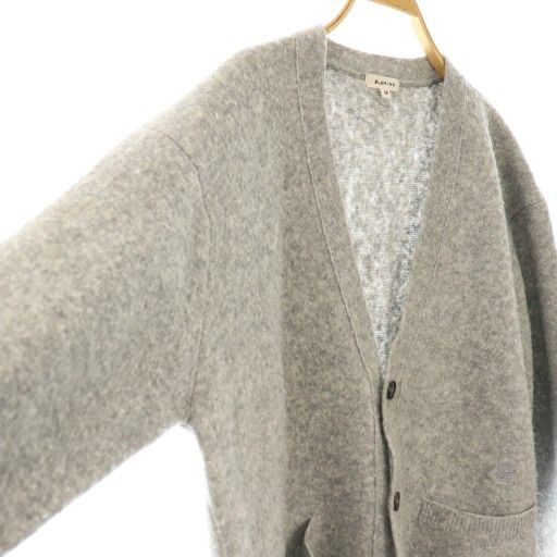 ブラミンク BLAMINK ポケット付 ウールナイロンエンブロカーディガン