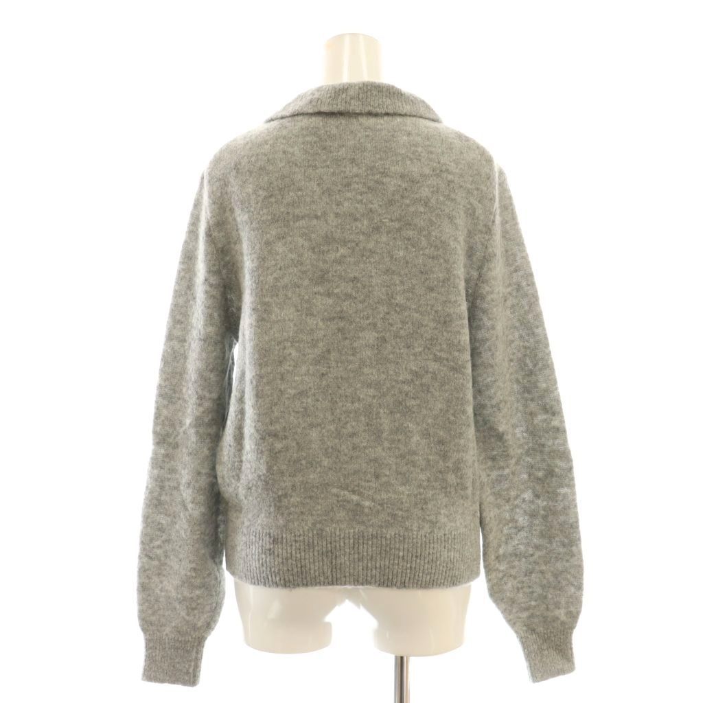 yori ベビーアルパカポロニット ヨリ yori 24AW ベビーアルパカ混ポロニット プルオーバー 長袖 F