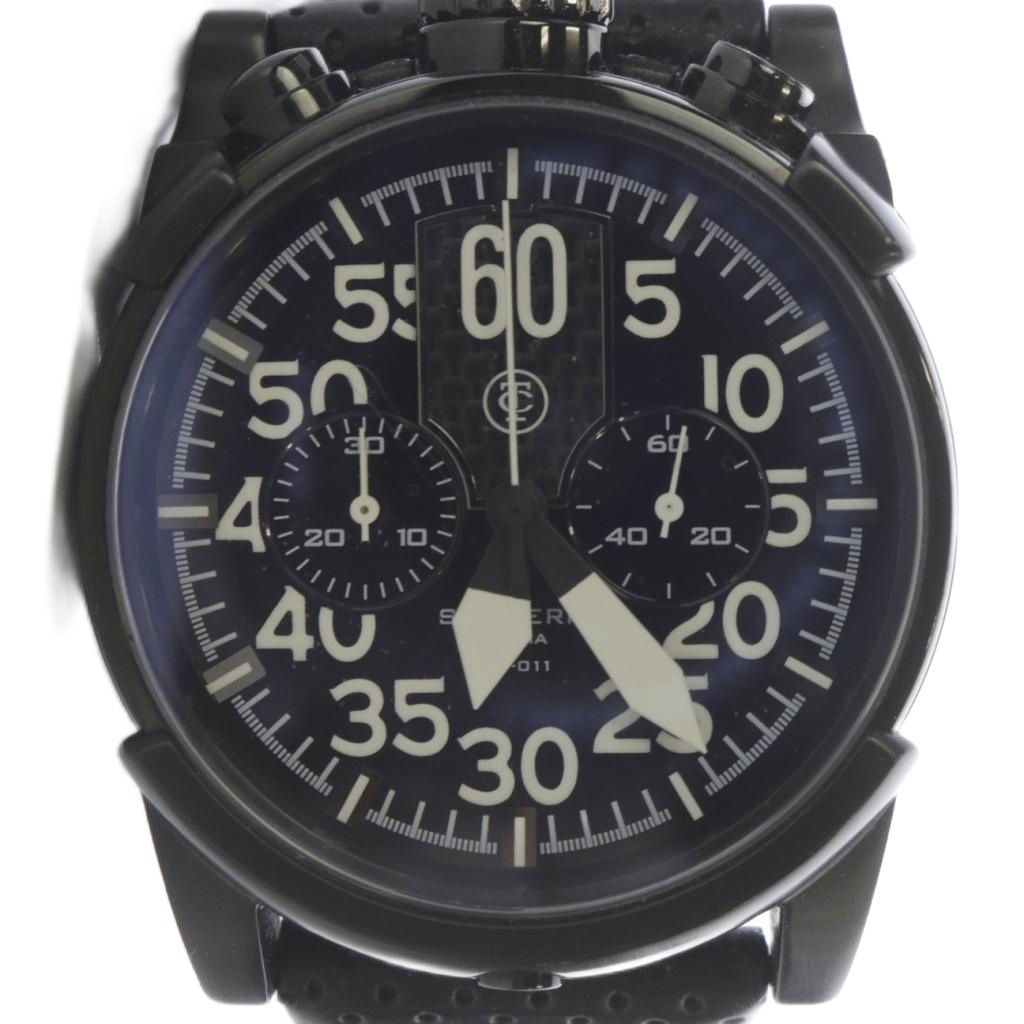 コンタテンポ CONTATEMPO スクーデリア クォーツ腕時計 黒 CT-011  