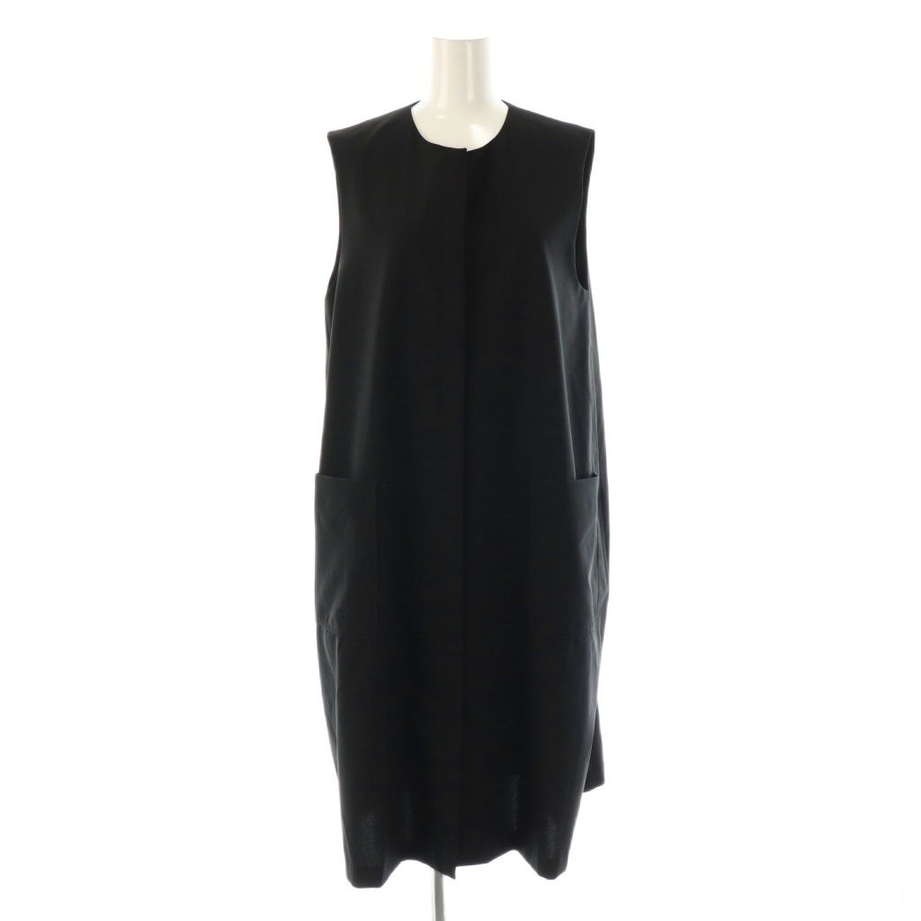 ミズイロインド mizuiro ind フロントフライコクーンジレ ロングベスト