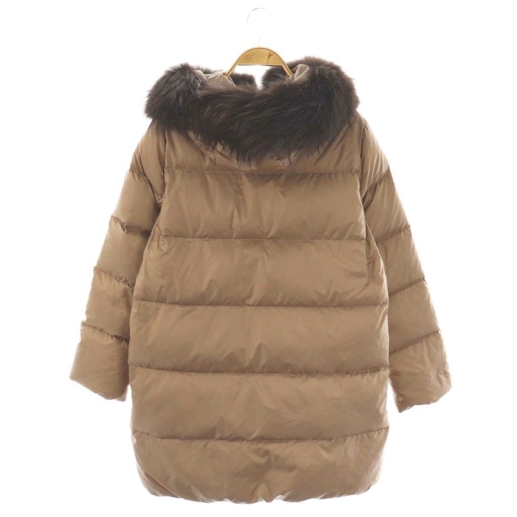 美品 ナノユニバース×西川ダウン ラクーンファー ダウンジャケット