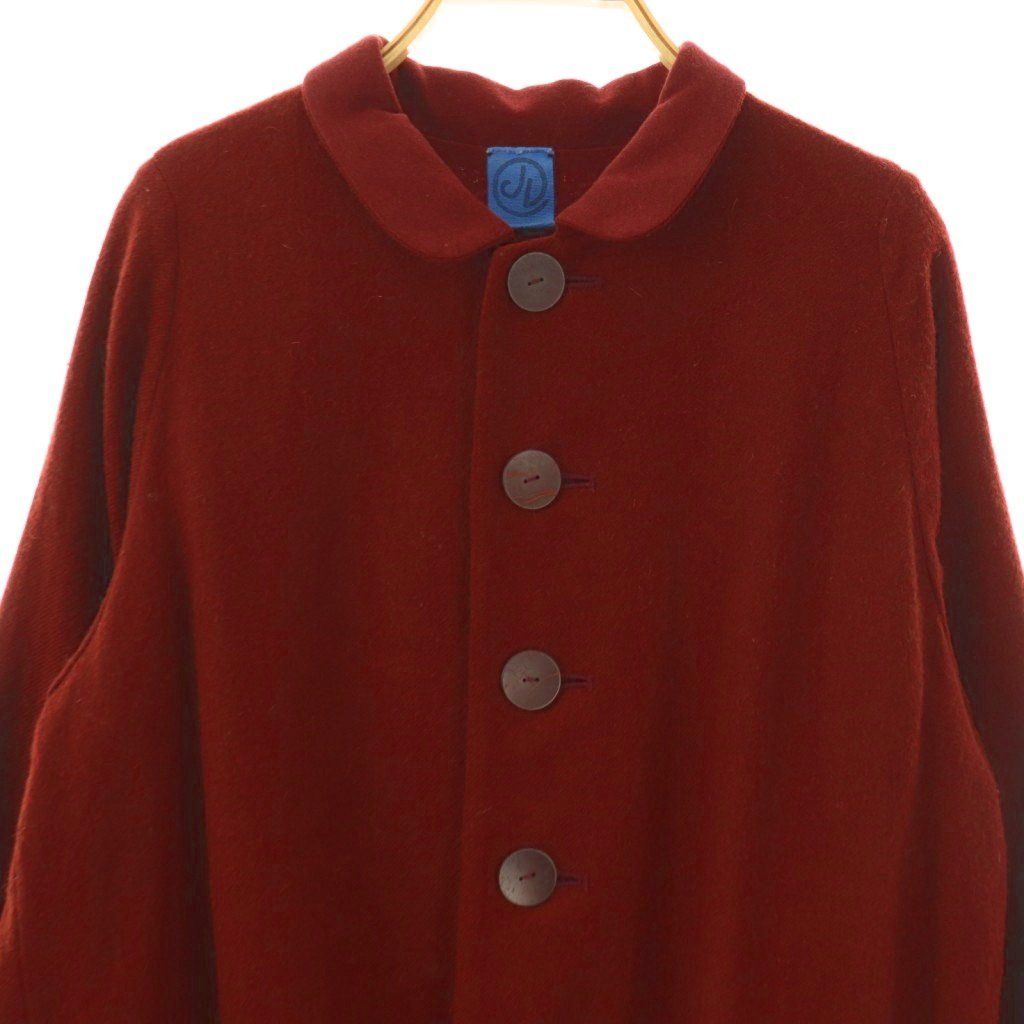 ヨーガンレール　ジャケット　赤茶色 ヨーガンレール JURGEN LEHL ラウンドカラーコート アウター ロング