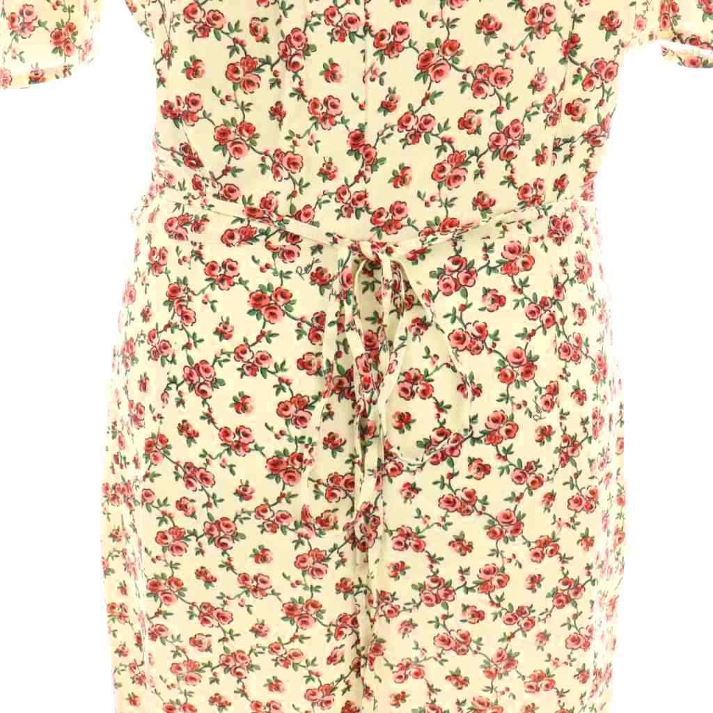 ルージュ Rouge GABIN 花柄 半袖 ラップドレス ワンピース 38