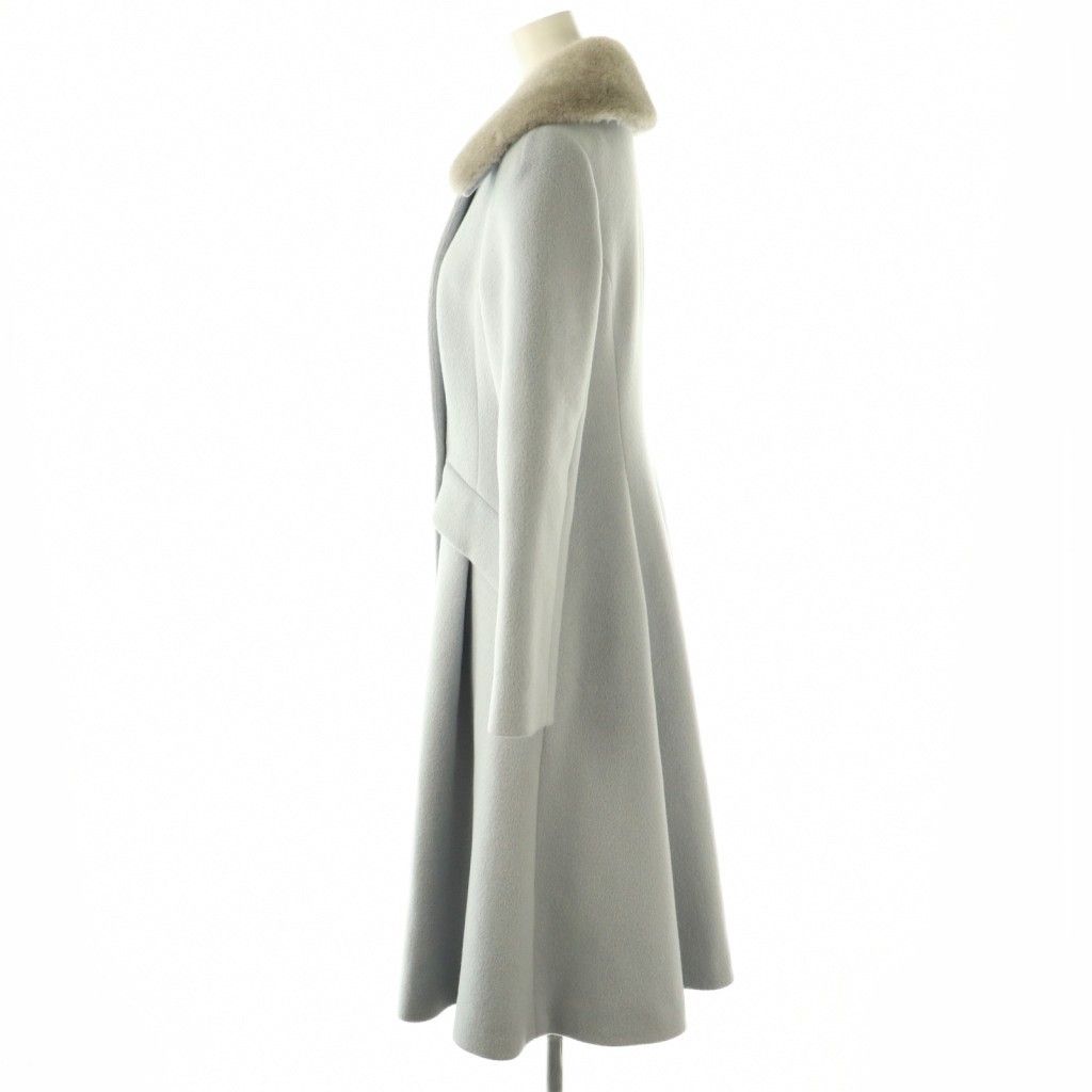 Rene ルネ　ミンクファー　ティペット付きコート　32サイズ ルネ Rene コペンハーゲンファー ミンクファー コート 32 ブルー /AB