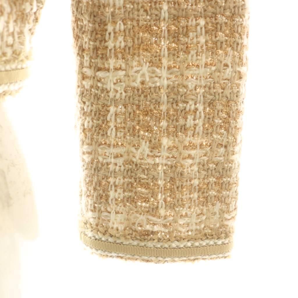 フォクシーニューヨーク FOXEY NEW YORK ニットジャケット ノーカラー