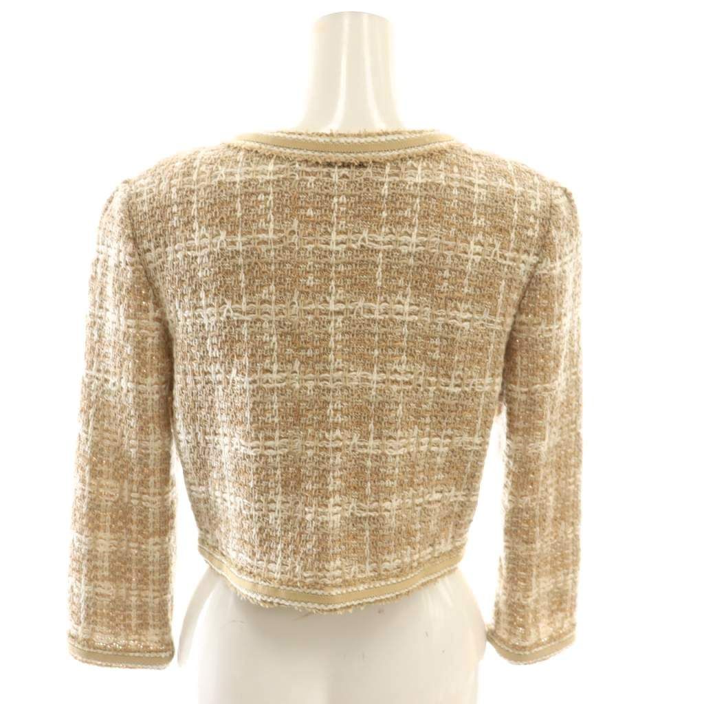 フォクシーニューヨーク FOXEY NEW YORK ニットジャケット ノーカラー