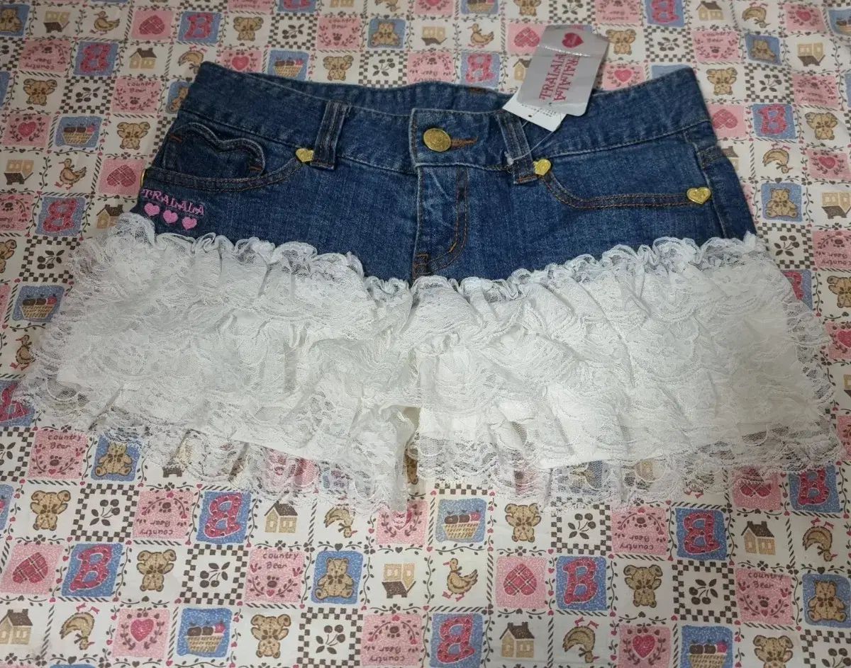 Tralala デニムグリッター スカート 平成 ギャル Tralala デニムグリッター スカート 平成 ギャル