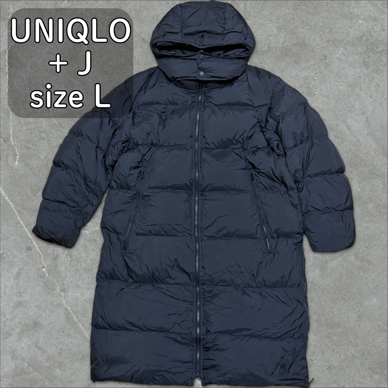 美品】UNIQLO +J オーバーサイズダウンコート 黒 jil sander ジル