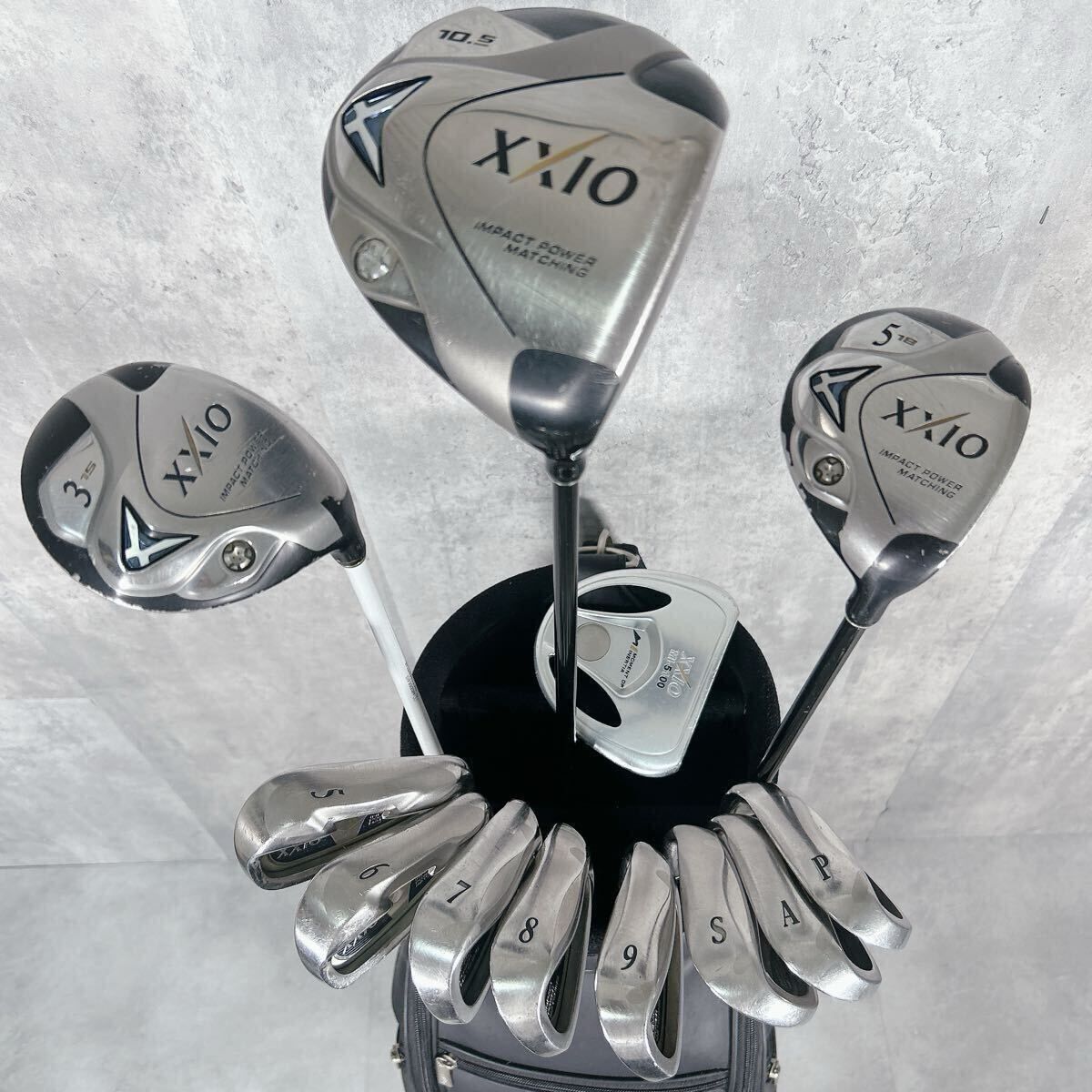 V157 XXIO ゼクシオ メンズ ゴルフ クラブ セット 13点 黒 男性 カッコ