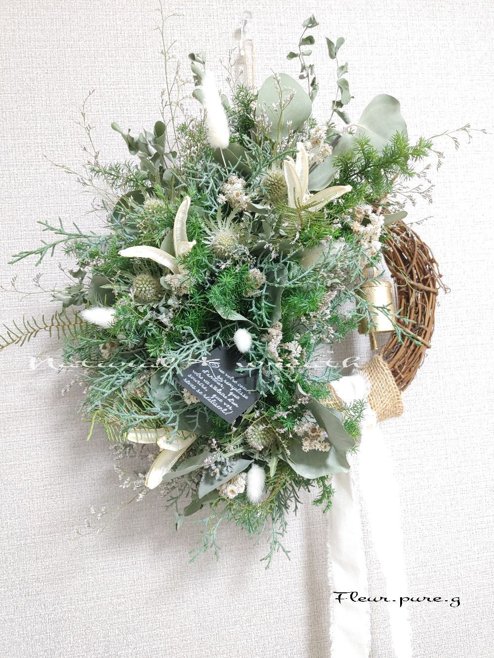 針葉樹○静かな森のクリスマス/ナチュラルリース＊クリスマスリース