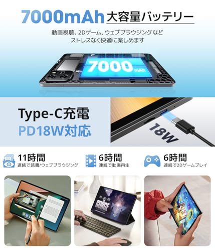 2025新登場Android 15 タブレット 10インチ Wi-Fiモデル メーカー公式通販