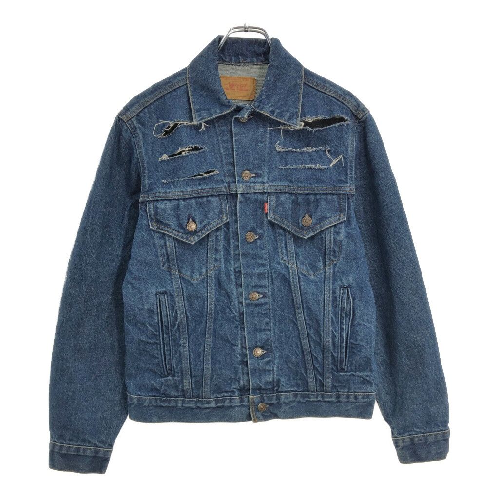 80年代 USA製 Levi's リーバイス 70506-0216 デニムトラッカージャケット ブルー(メンズ 38) 古着 U9874