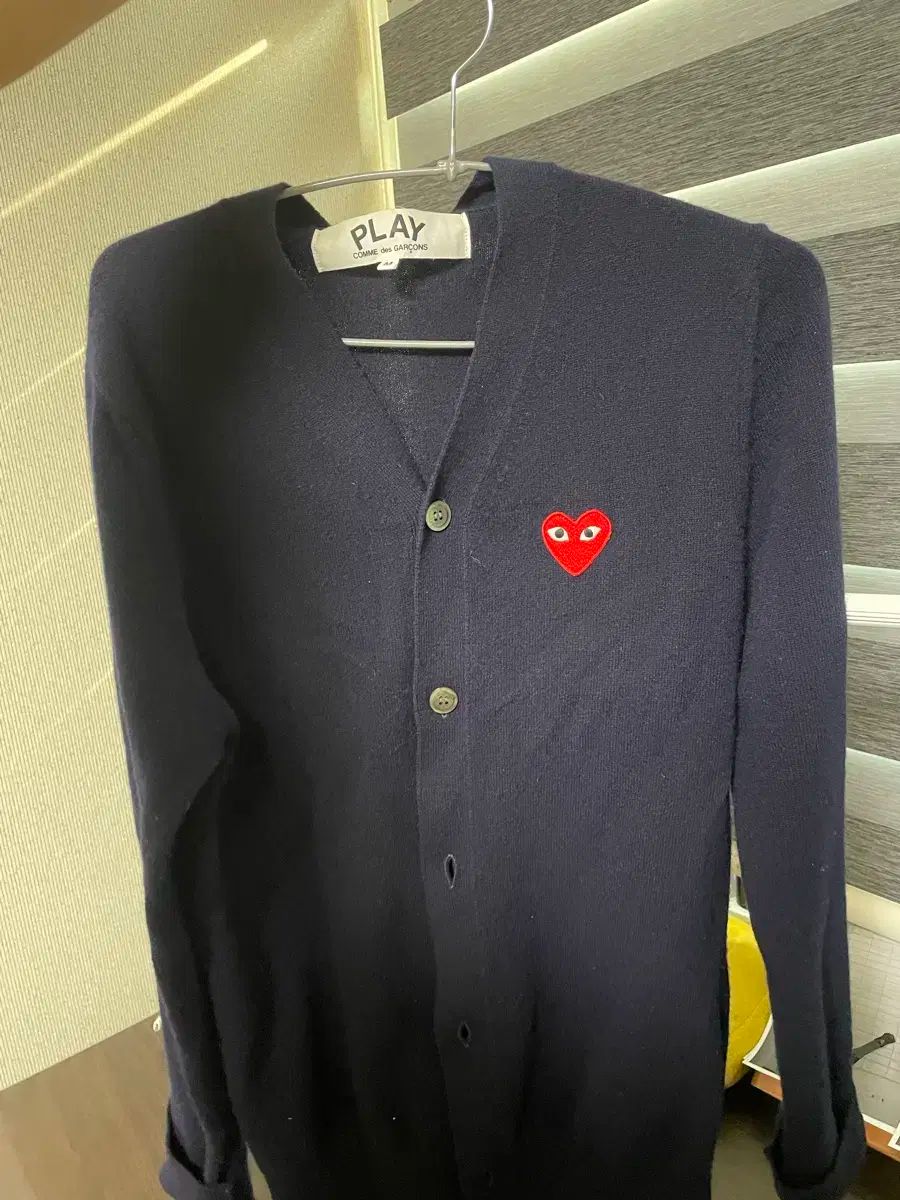 COMME des GARCONS ネイビーカラー アウトレット レッドワッペン