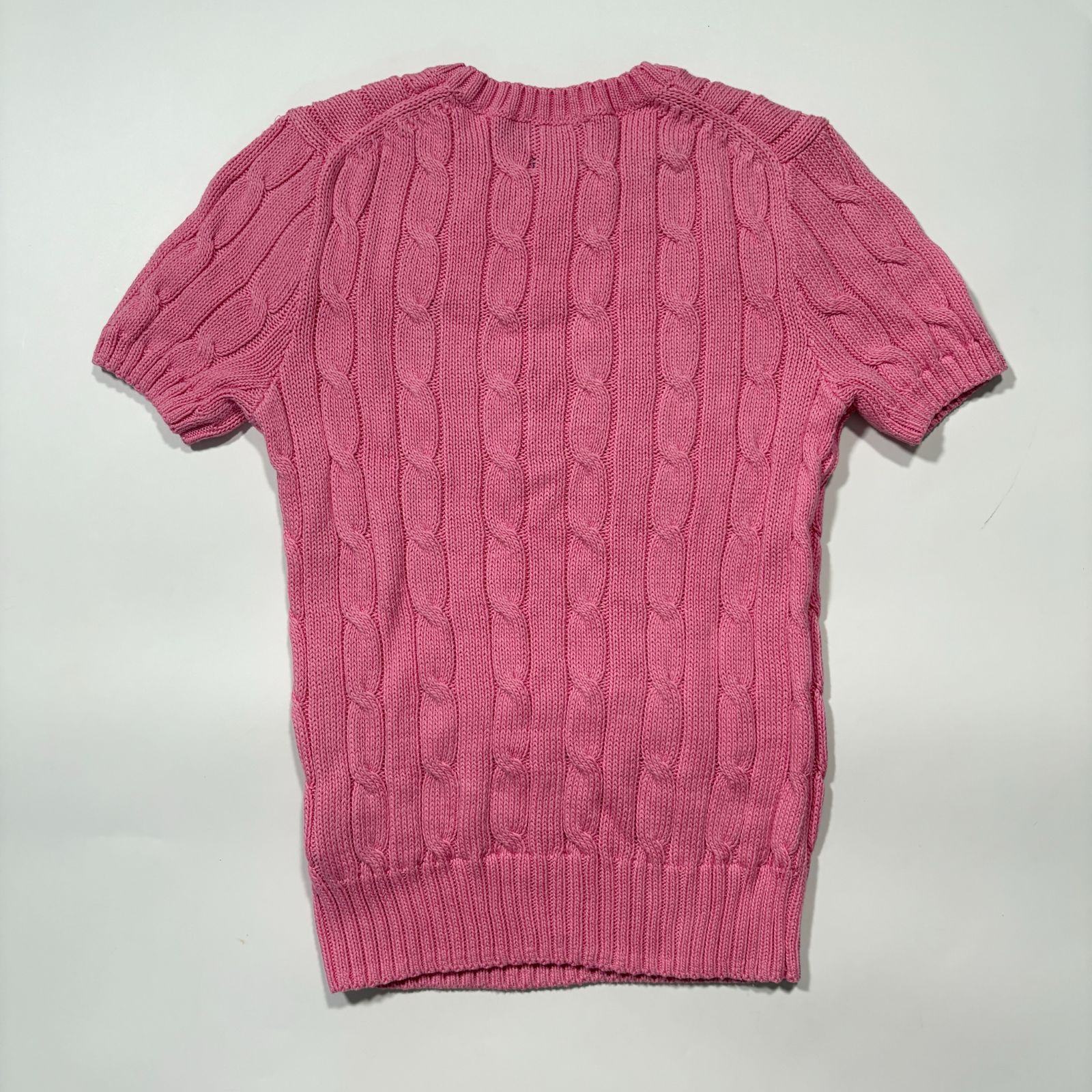 【限定お値下げ】ポロラルフローレン　ピンク　半袖ニット 新品　Sサイズ 限定お値下げ】ポロラルフローレン ピンク 半袖ニット 新品 Sサイズ