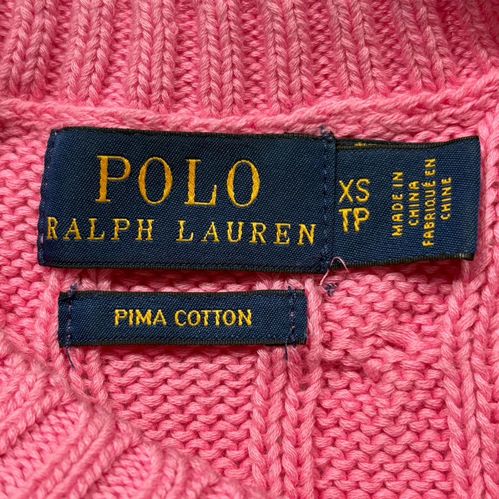 【限定お値下げ】ポロラルフローレン　ピンク　半袖ニット 新品　Sサイズ 限定お値下げ】ポロラルフローレン ピンク 半袖ニット 新品 Sサイズ