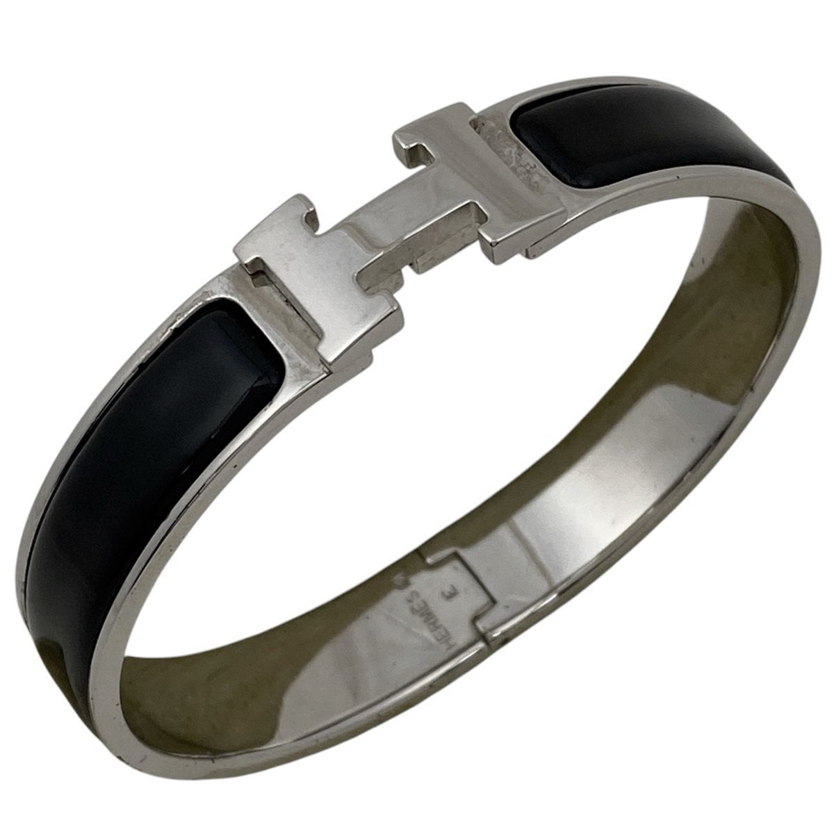 【美品】HERMES エルメス Hバングル クリッククラックPMメタリック 楽天市場】【HERMES】エルメス クリッククラック GM Hバングル