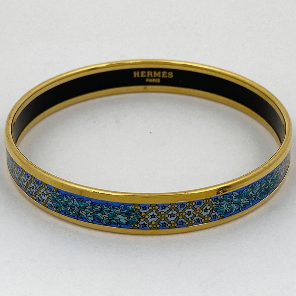 エルメス HERMES エマイユ PM 腕輪 七宝焼き バングル GP ゴールド