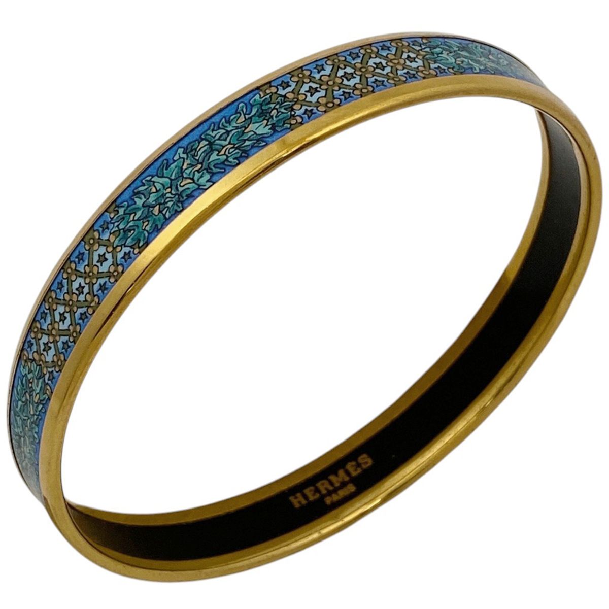 エルメス HERMES エマイユ PM 腕輪 七宝焼き バングル GP ゴールド