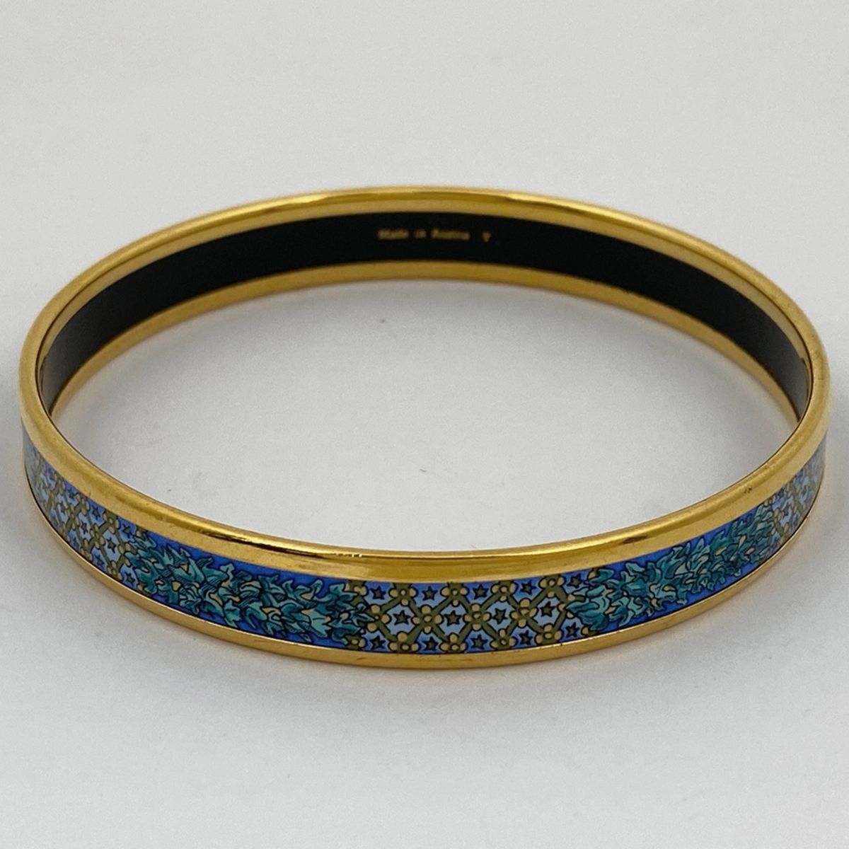 エルメス HERMES エマイユ PM 腕輪 七宝焼き バングル GP ゴールド
