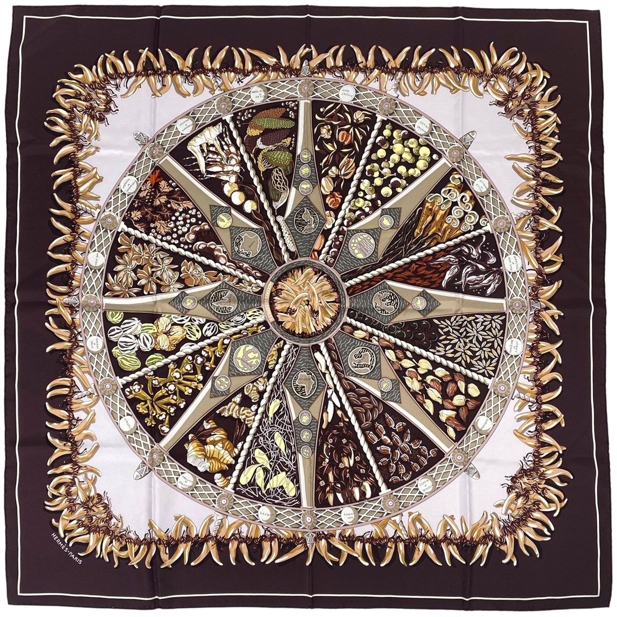 エルメス HERMES カレ 90 AUX PAYS DES EPICES スパイスの土地で