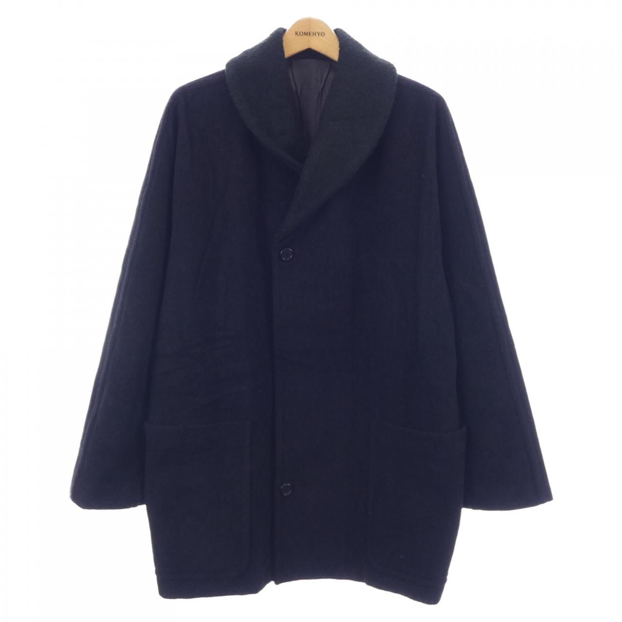 アドルフォドミンゲス　コート ADOLFO DOMINGUEZ アドルフォ ドミンゲス ウールコート 紺 - メルカリ