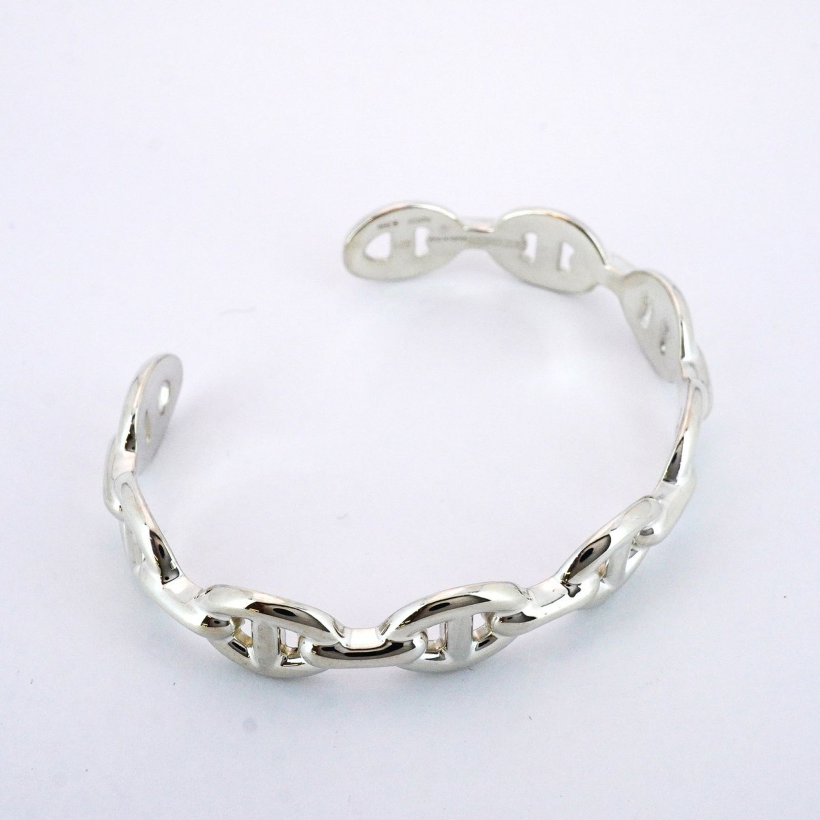 ハワジュ 極厚 ディープカット プルメリア&スクロール SVバングル ハワジュ 極厚 ディープカット プルメリア&スクロール SVバングル