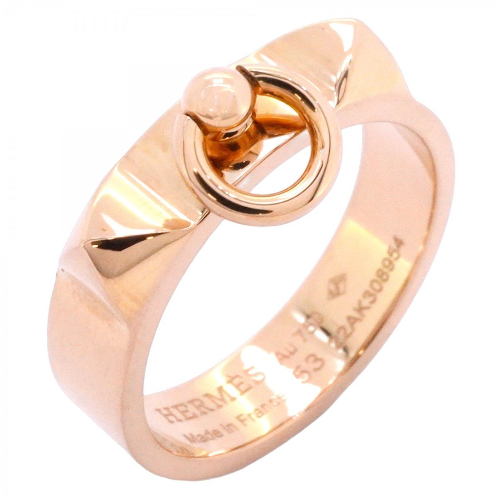 エルメス 52 コリエドシアン 750 リング K18PG K18RG 3753 エルメス 52 コリエドシアン 750 リング K18PG K18RG 3753