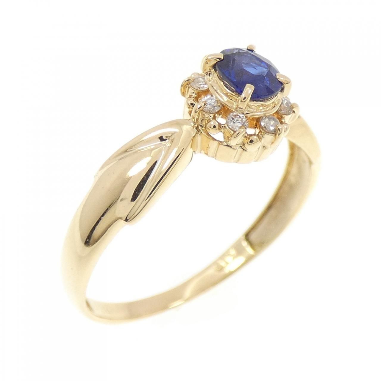 K18YG サファイヤ リング 0.28CT - メルカリ
