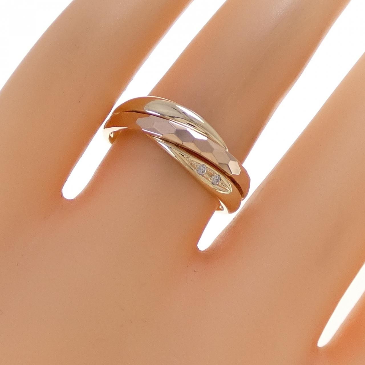 K10YG/K10PG ダイヤモンド リング - メルカリ