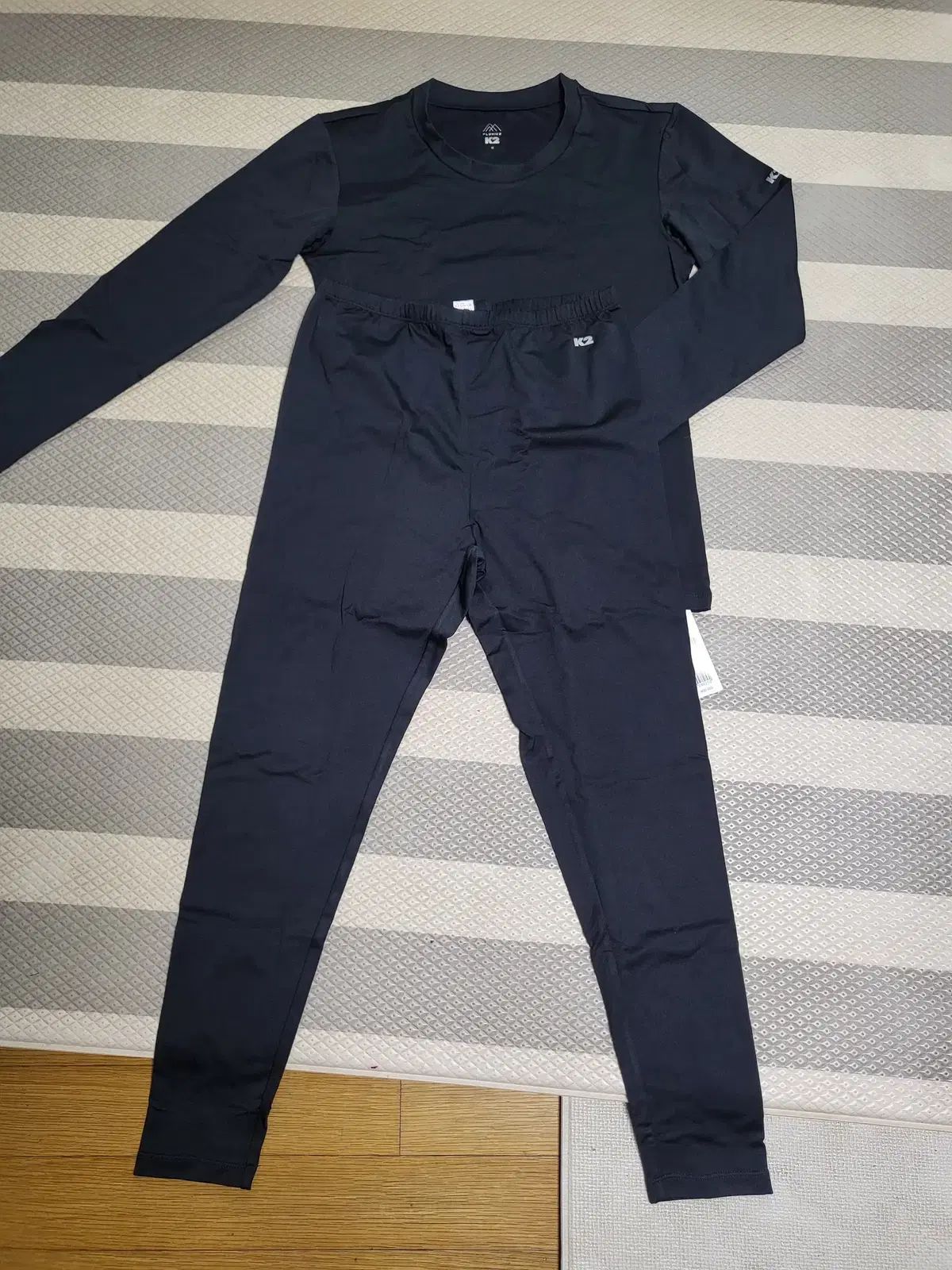 EIKOKONDO ロングコート ボーダー 紫 黒 42