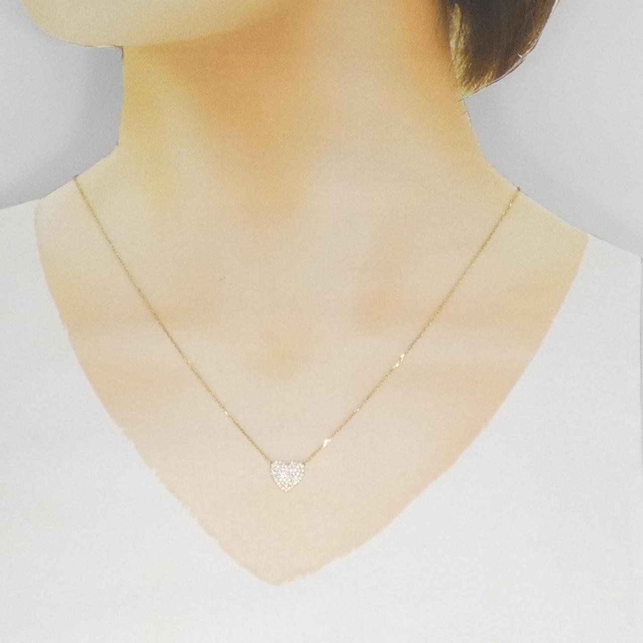 アーカー ハート パヴェ ミディ ネックレス 0.25CT - メルカリ