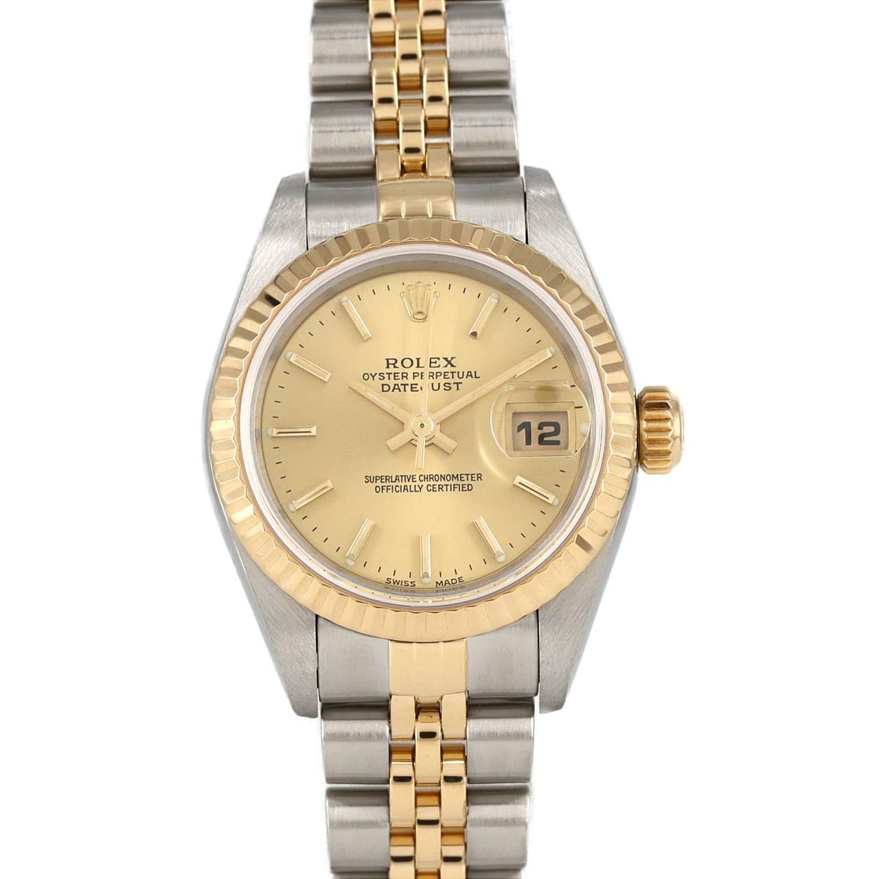 aachan ロレックス デイトジャスト 79173 腕時計 自動巻き ロレックス デイトジャスト 79173 SSxYG 自動巻 Y番 - メルカリ