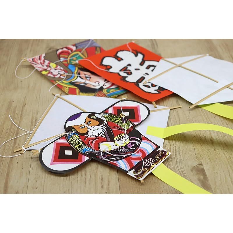 迅速発送】日本製 民芸品 日本凧 和凧 手作り ミニ凧 5柄アソート(龍