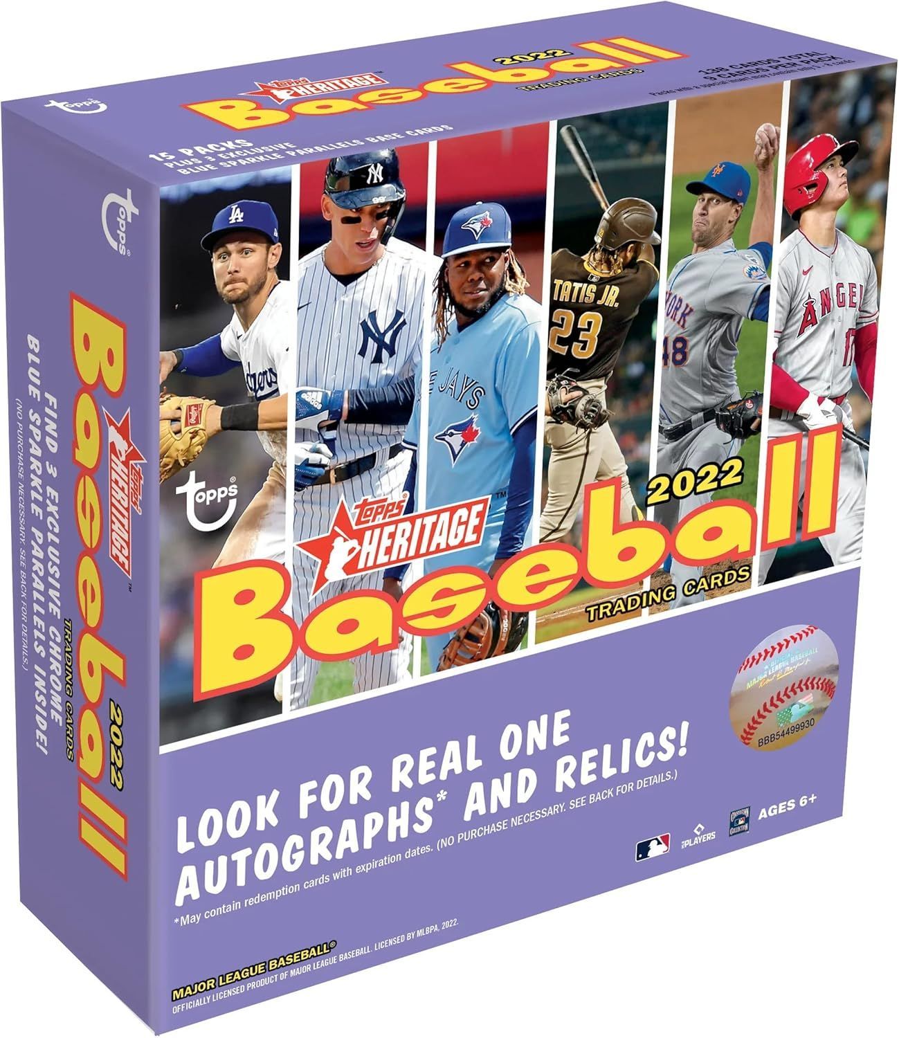 MLB 2022 Topps Heritage Baseball Card Walmart Mega Box トップス