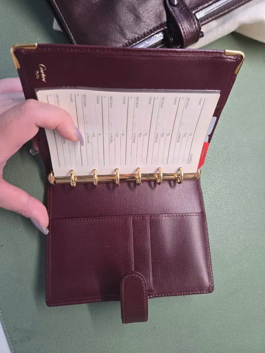 カルティエ ボルドー マストライン システムダイアリーSM