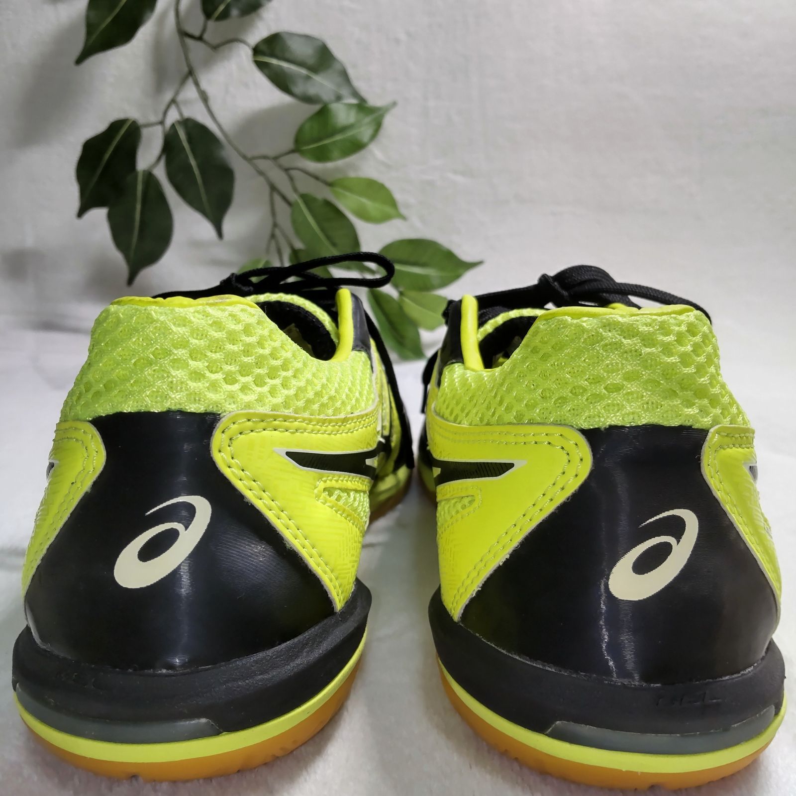 良品】ASICS/アシックス/フットサルシューズ/黄色/イエロー/黒