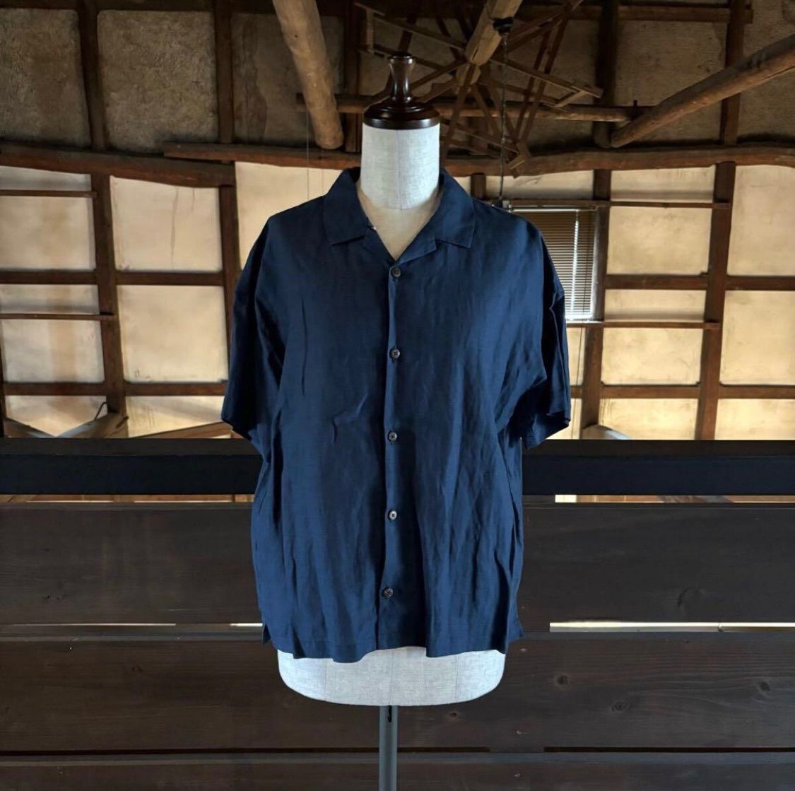 パラスパレスインディゴＡラインシャツ未使用タグ付き パラスパレスインディゴAラインシャツ未使用タグ付き パラスパレス