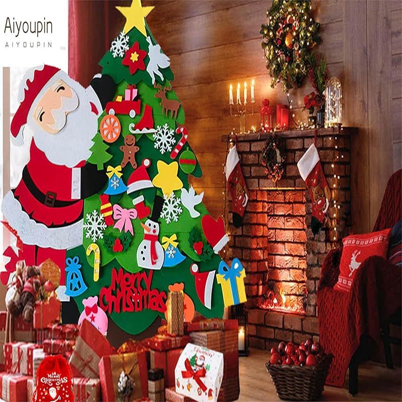 新品】 Aiyoupin DIYクリスマスツリー 壁掛けクリスマスツリー ミニ