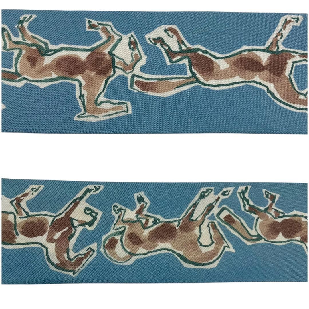 ⭐️良品⭐️ エルメス ショップ ツイリー 自由の馬 スカーフ ブルー